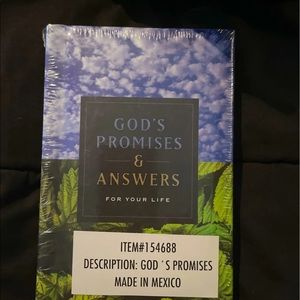 Book, God’s Promise & Answers, NEW, Great Gift Item 🎁